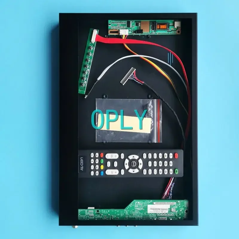 Metal Case+TV Analog Controller Board Fit B154EW01 B154EW02 DIY Kit 1280*800 1CCFL VGA AV USB HDMI-Compatible 15.4