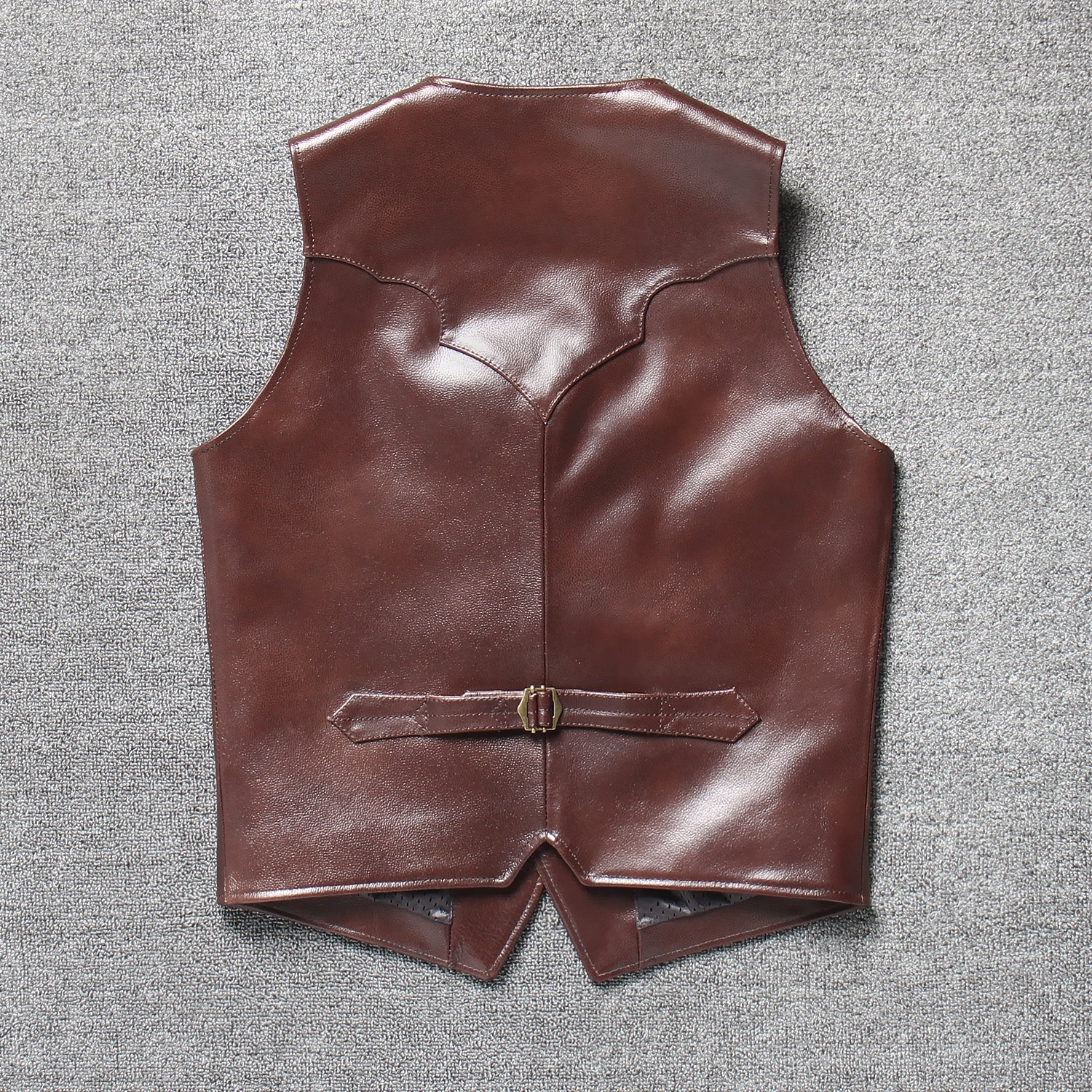 Urban Baron hommes coupe ajustée en cuir Jaet peau de vache Pure bouton unique fermeture ort Sle décontracté jeunesse Faion printemps vêtements d'extérieur