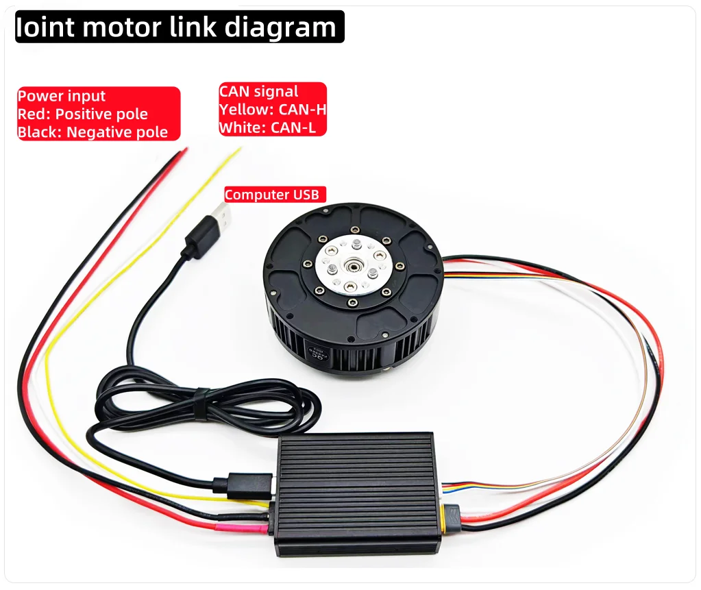 MJP6010-8-E 24V Brushless Geared Motor 21-Bit Magnetic Encoder 5N.m High Torque For Robot Dogs Robotic Arms Mechanical Fan