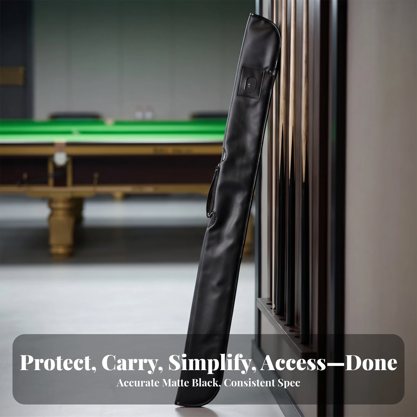 Billiard Cue Case Long-Lasting Pool Cue Case Pool Stick Bag Sturdy Heavy-Duty for Travel