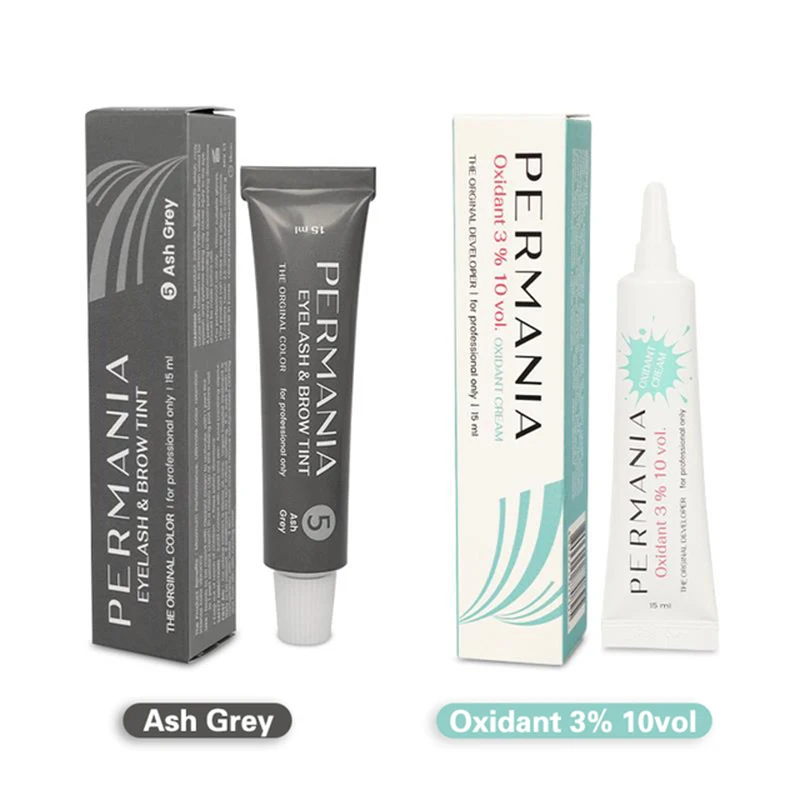 Permania Korea Original Eyelashes Tint Fast Lash Lift Waterproof Lamination Cream Eyebrow Dye Tint Eyebrow Long Lasting Makeup
