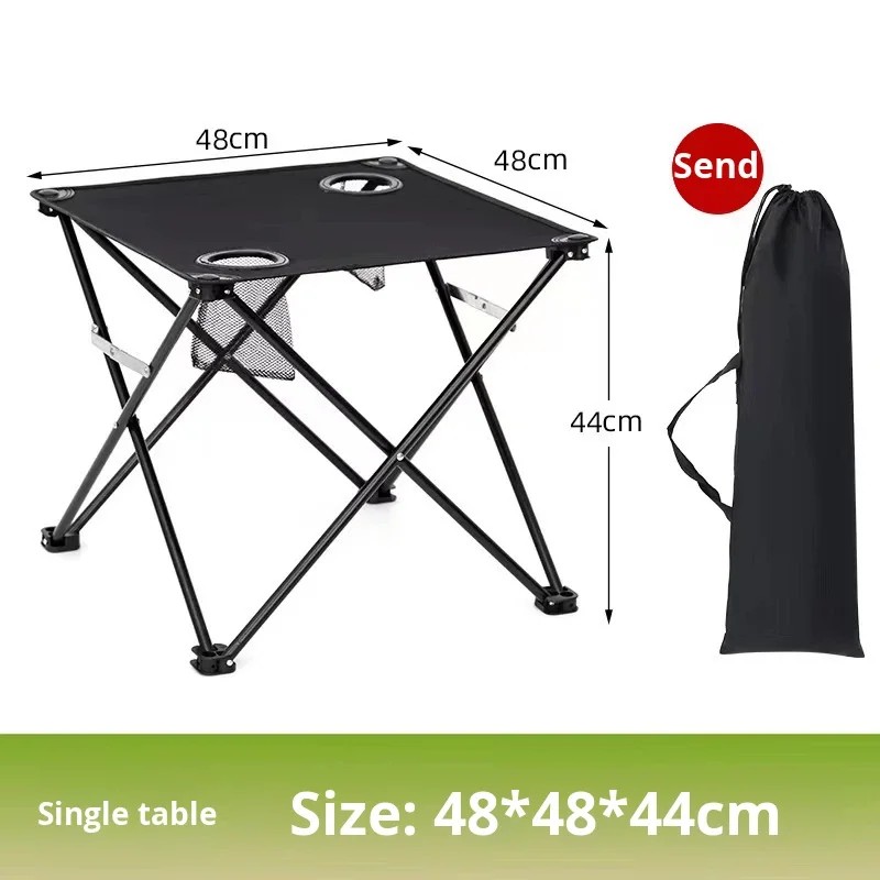 قفزة الطاقة ون يان الحديثة في الهواء الطلق الحديد مربع طوي 2-مقعد الفن طالب رسم الترفيه التخييم نزهة الجدول والكراسي