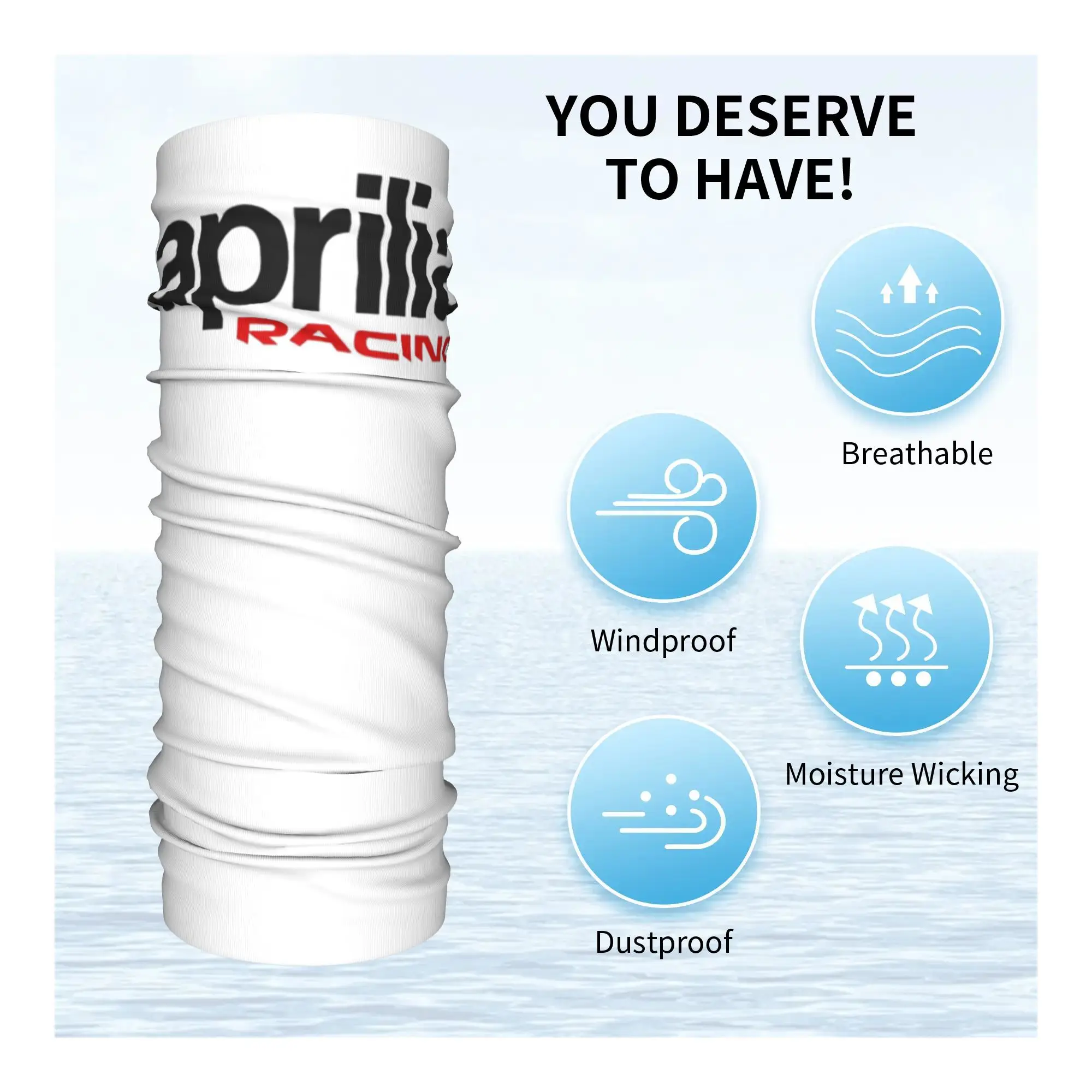 Aprilia Racing бандана на шею гетры с принтом шарф для лица теплая повязка на голову для езды на велосипеде унисекс для взрослых зима