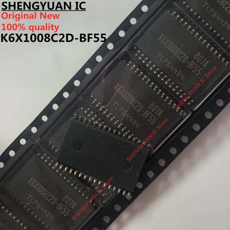 5Pcs/lot K6X1008C2D-BF55 K6X1008C2D BF55 SOP32 128Kx8 bit Low Power CMOS Static RAM 100% new imported original 100% quality