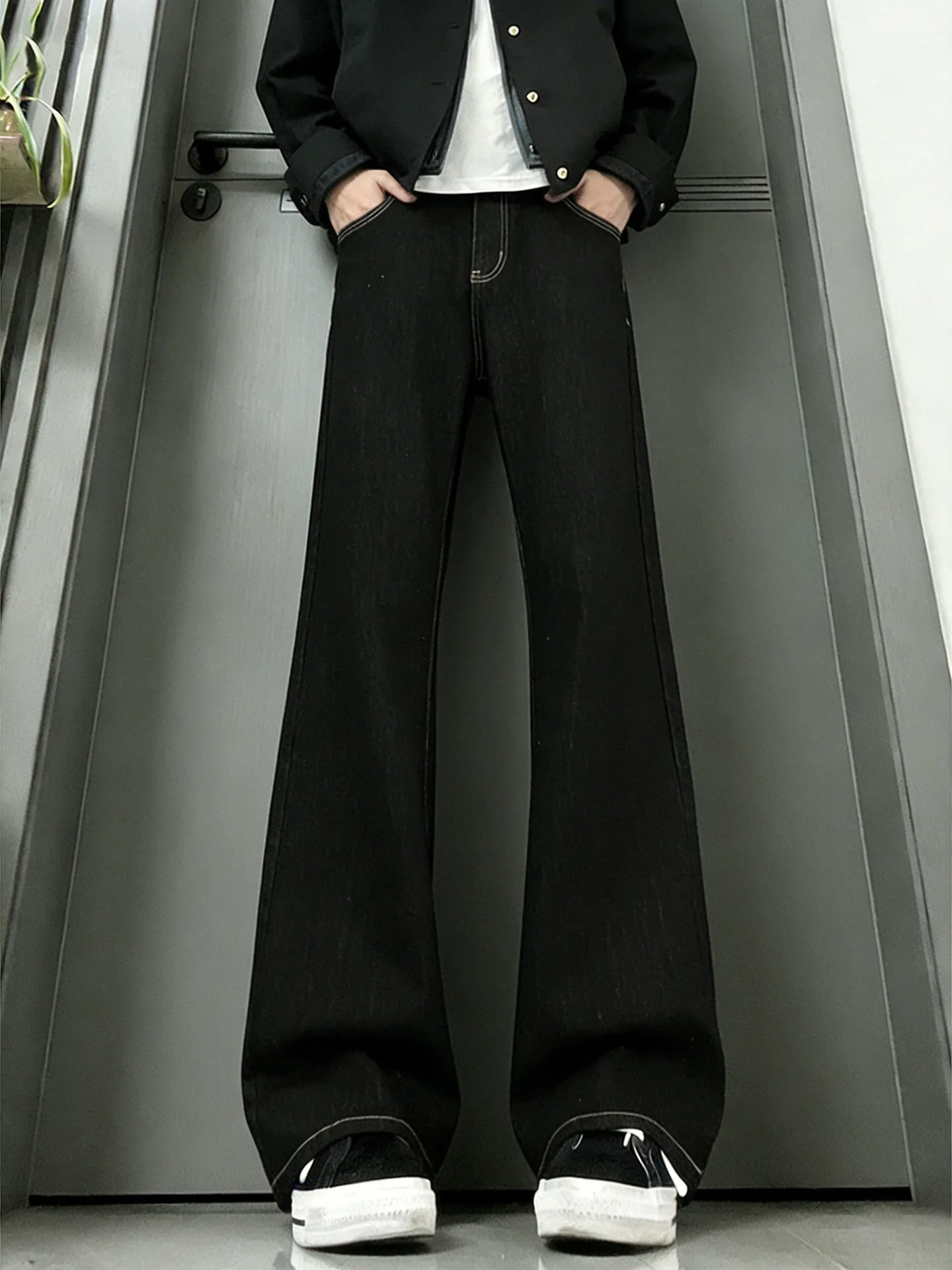 

Мужские джинсы Cleanfit прямого кроя с зауженными штанинами, оригинальный цвет, зимние, американские, износостойкие, из смесового хлопка и полиэстера