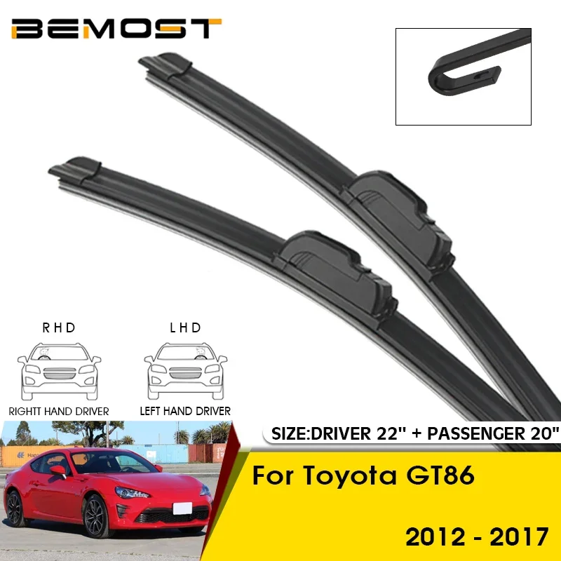 

Car Wiper Blades For Toyota GT86 2012-2017 Windshield Windscreen Front Window Blades 22"+20" Car Accessorie