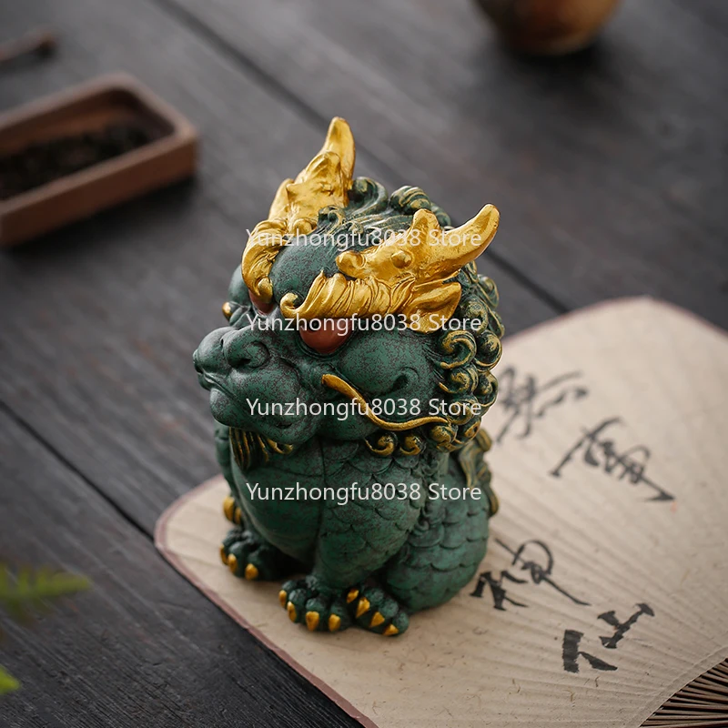 

Китайский ветер, швейцарский зверь, панлун, ремесленное украшение, настольное украшение для дома