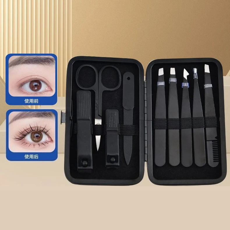 眉毛クリップセット、つけまつげピンセットセット、まつげピンセットセット