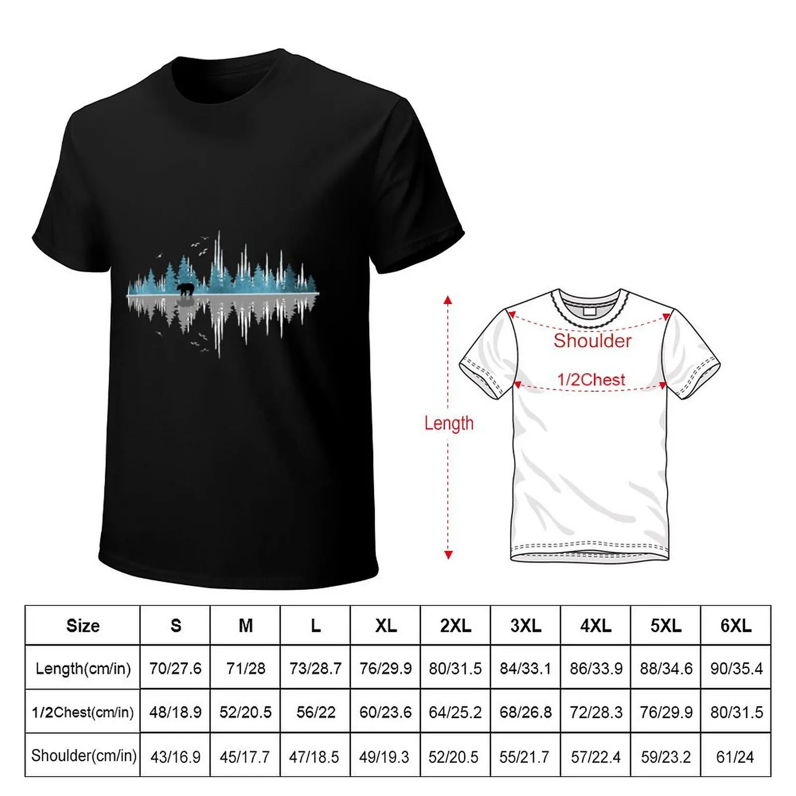 The Sounds Of Nature - Music Sound Wave T-shirt sublime blacks t shirts for men