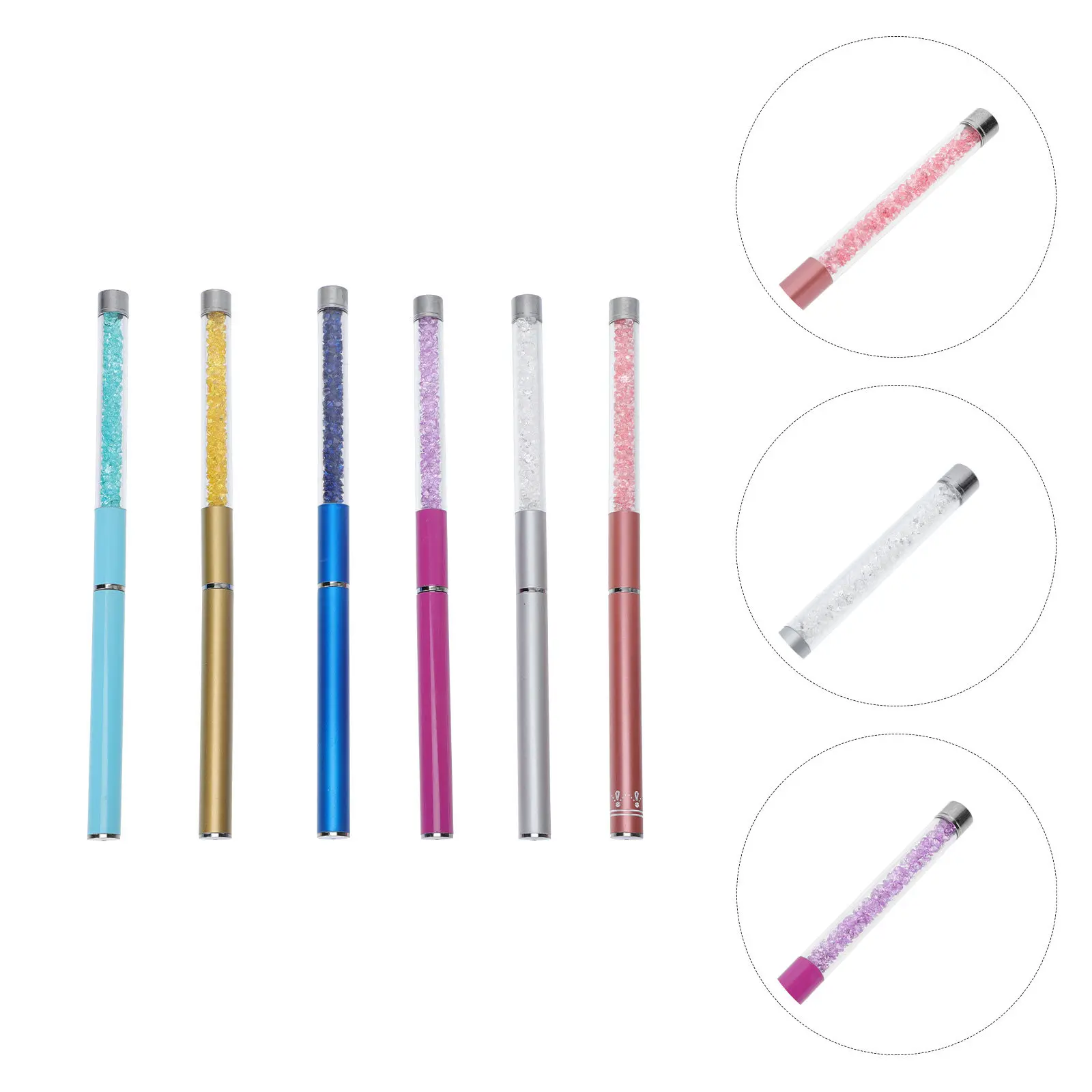 

Набор из 6 кистей для ресниц: маленькие, легкие, из сплава и пластика, профессиональный дизайн, кисти для бровей для домашнего и салонного макияжа