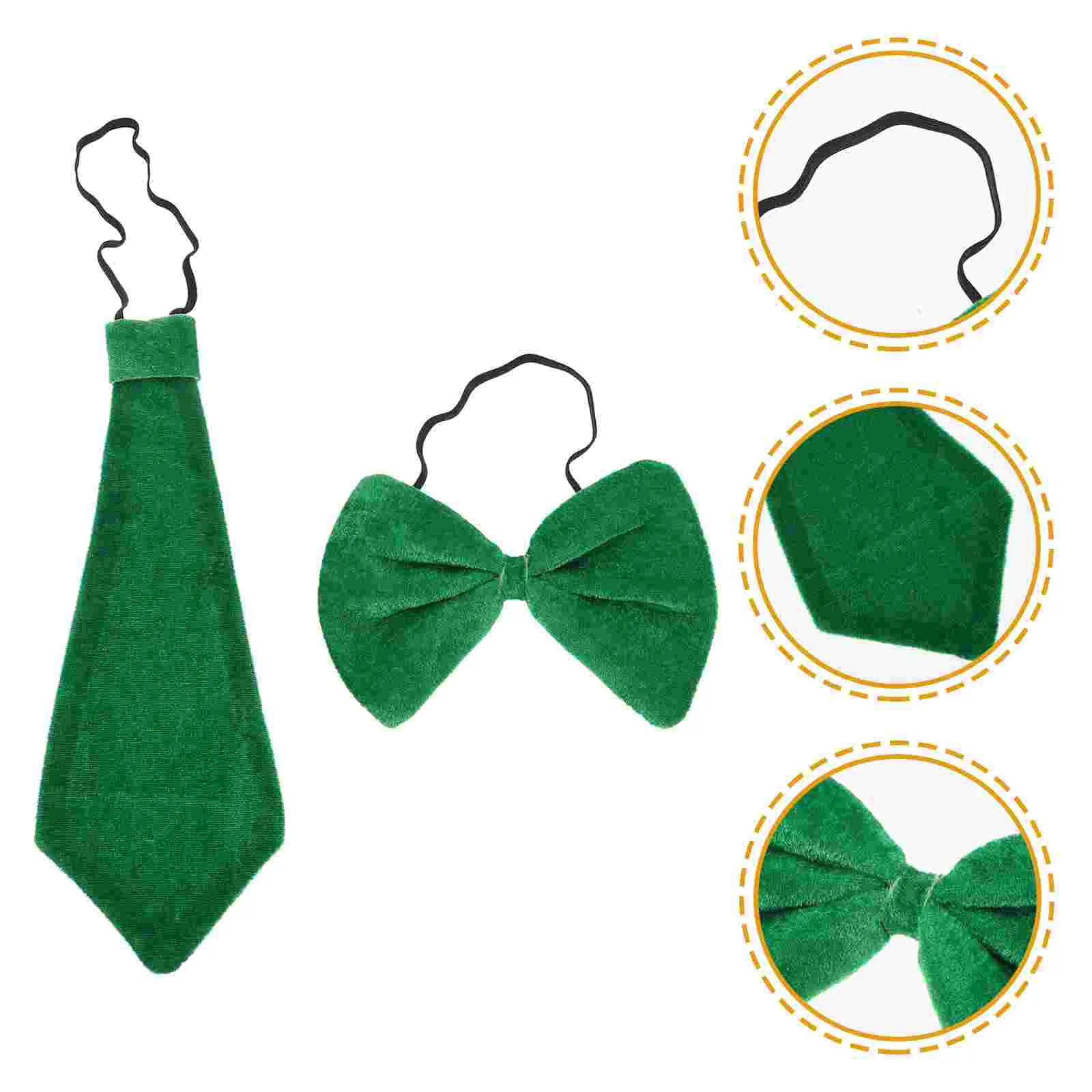 Green Tie Bow Ties for Men Clothing Necktie Fabric Decorative Man Men\'s