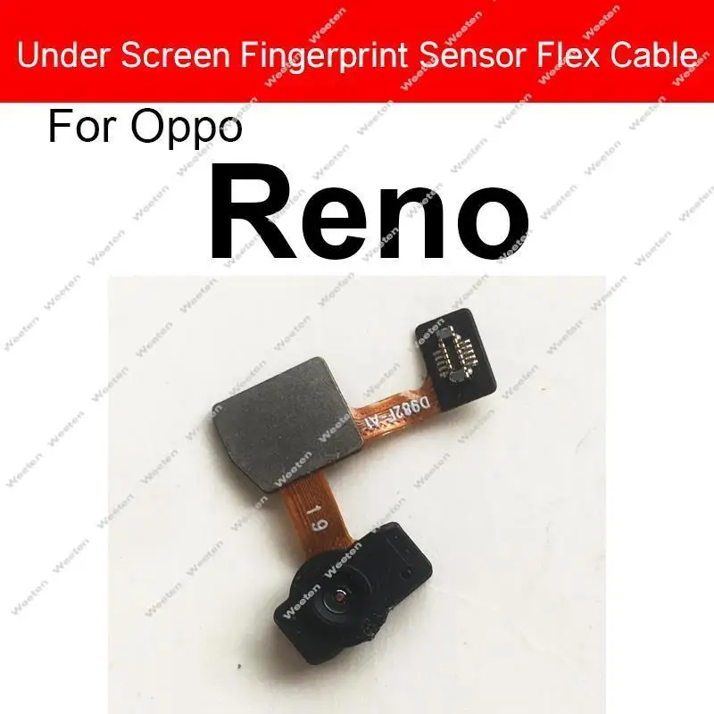 Under Screen Home Fingerprint Sensor Flex Cable For Oppo Reno 2Z Z 2 3 4 5 6 Pro 4SE Underscreen Touch Fingerprint Sensor Parts