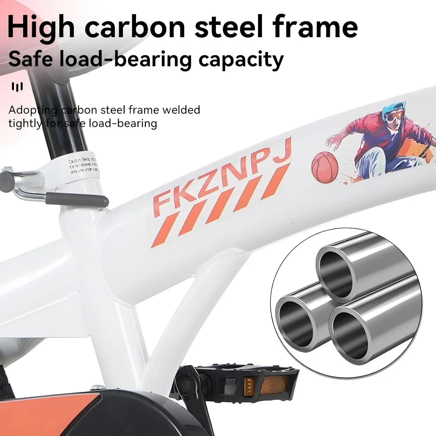 Rower dziecięcy 16 i 18 cali z kołami pomocniczymi, hamulcem ręcznym, koszykiem, regulowanym siedziskiem, ten rower dla dzieci to najlepszy prezent dla...