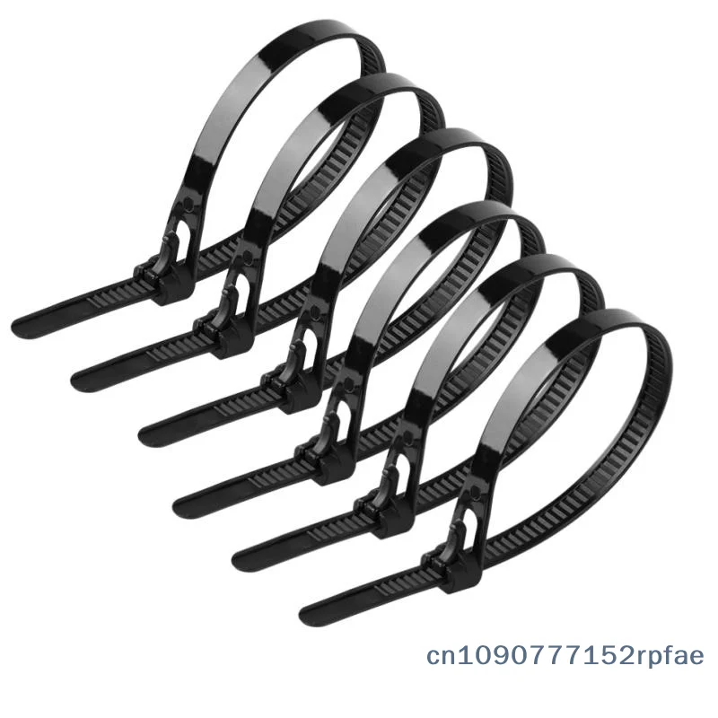 

100/300 Pcs Durable Nylon Wire Fasteners Reusable Plastic Cable Zip Ties With Quick Release For Home Office And Outdoor Use