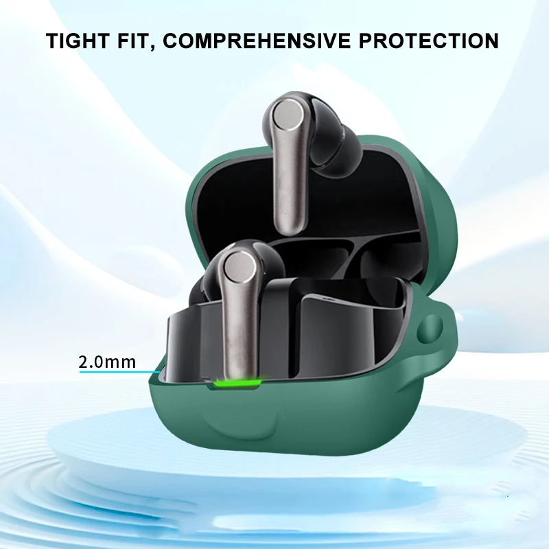 New for EarFun Air Pro4+ Wireless Earbuds cover Silicone Soft case Compatible with for EarFun Air Pro4+ Shockproof Shell Case