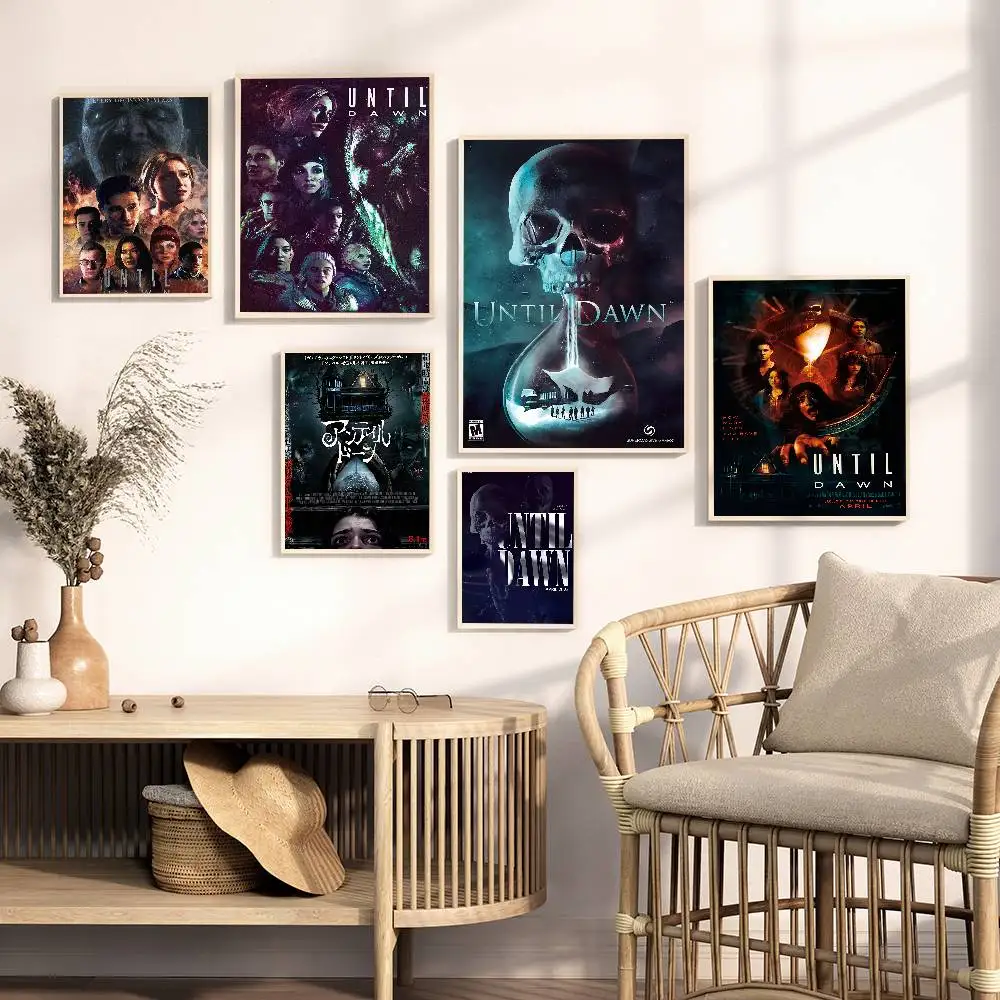 Until Dawn Anime Posters Sticky HD Quality Wall Art Retro Posters For Home Room Wall Decor
