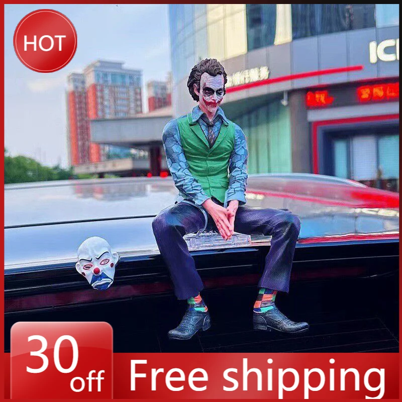 24cm Detective Comics Suicide Squad Joker Harleen Quinzel Supervillain accesorios traseros de coche modelo de Pvc figuras de acción regalos Juguetes