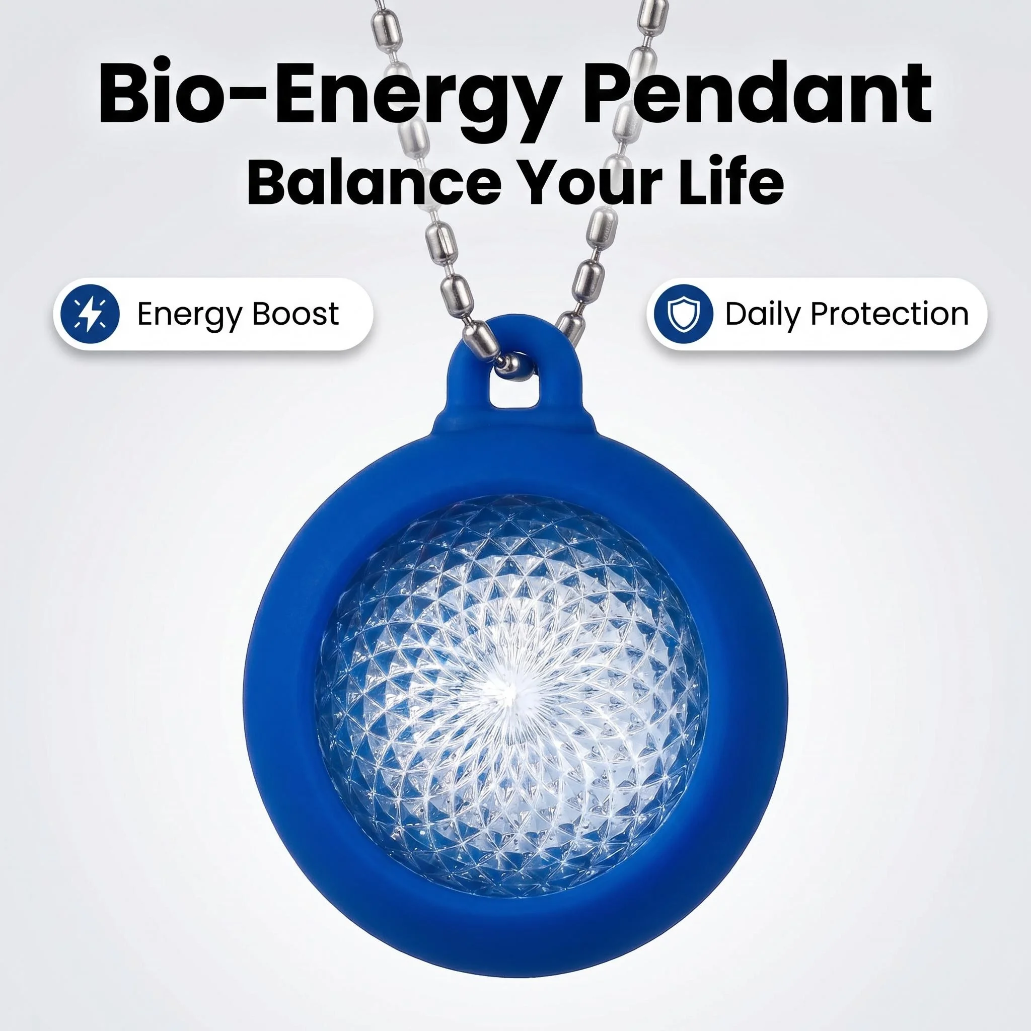 

Trendy Jewelry 4000CC High Ion Energy Pendant Necklace With Bio Disc Custom Colorful Accessory Gift for Men Women