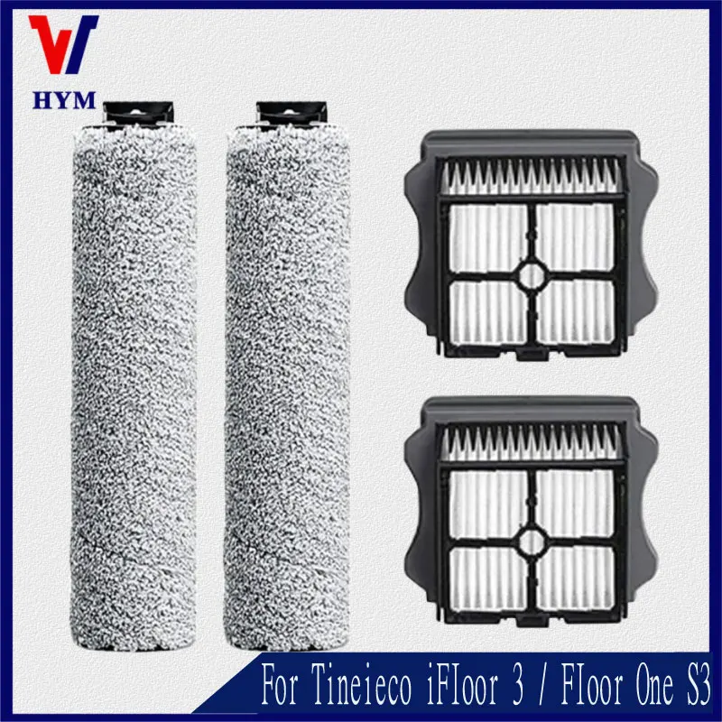 For TINECO iFloor 3 / Floor One S3 Roller Brush Hepa Filter Vacuum Cleaner Accessories Cordless Wet Dry Floor Washer spare parts