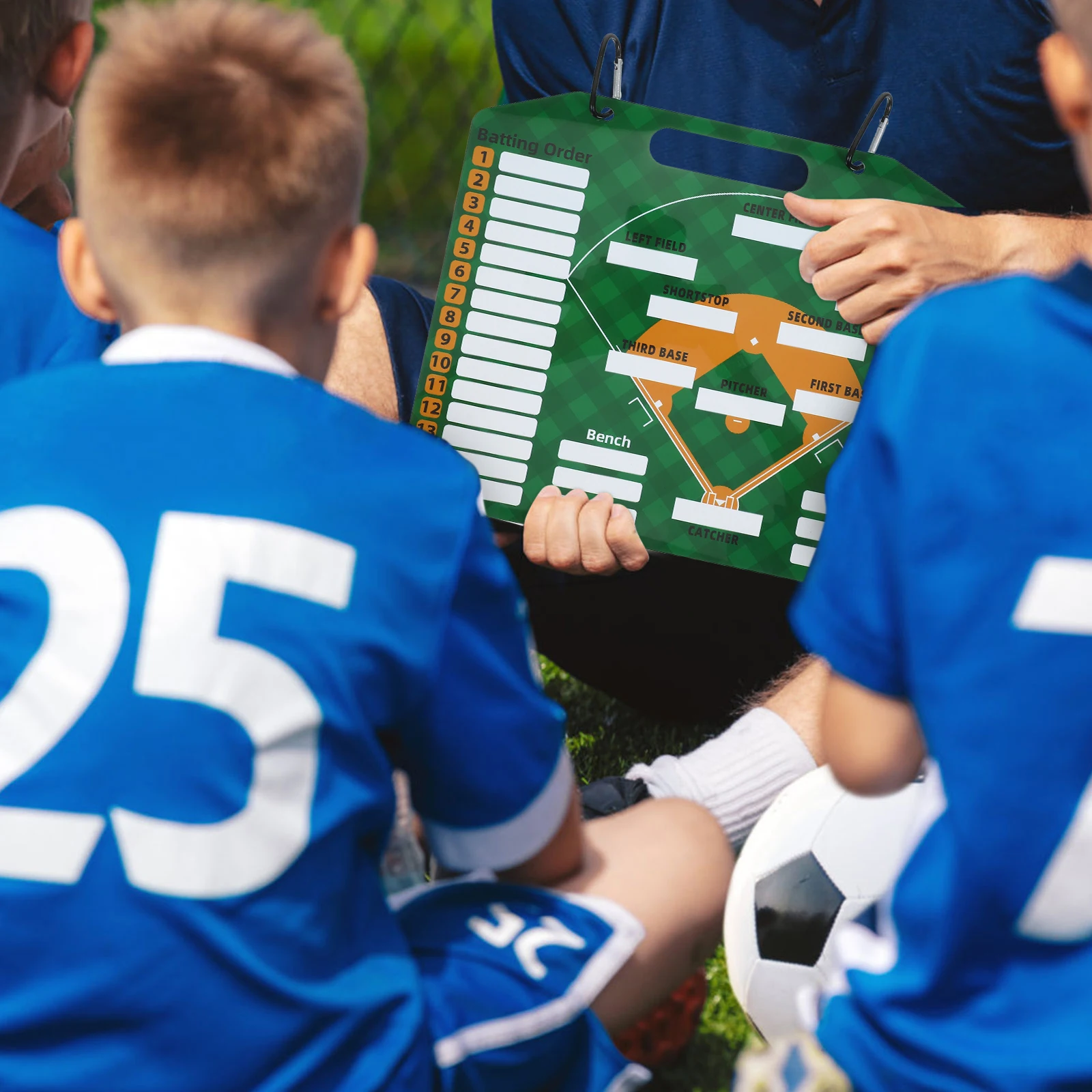 

1 Set Pvc Baseball Coaching Board Lightweight Waterproof Training Tactical Board For Sports Match Equipment With Clear Printed