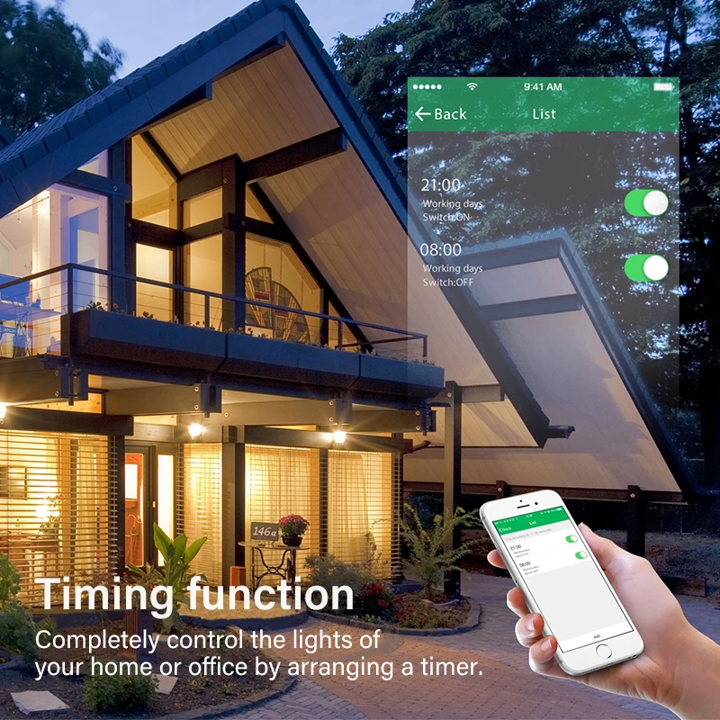 Aubess 10A WiFi DIY Smart Switch Light Relay Module Tuya Smart Life APP Wireless Remote Control Work With Alexa Google Home
