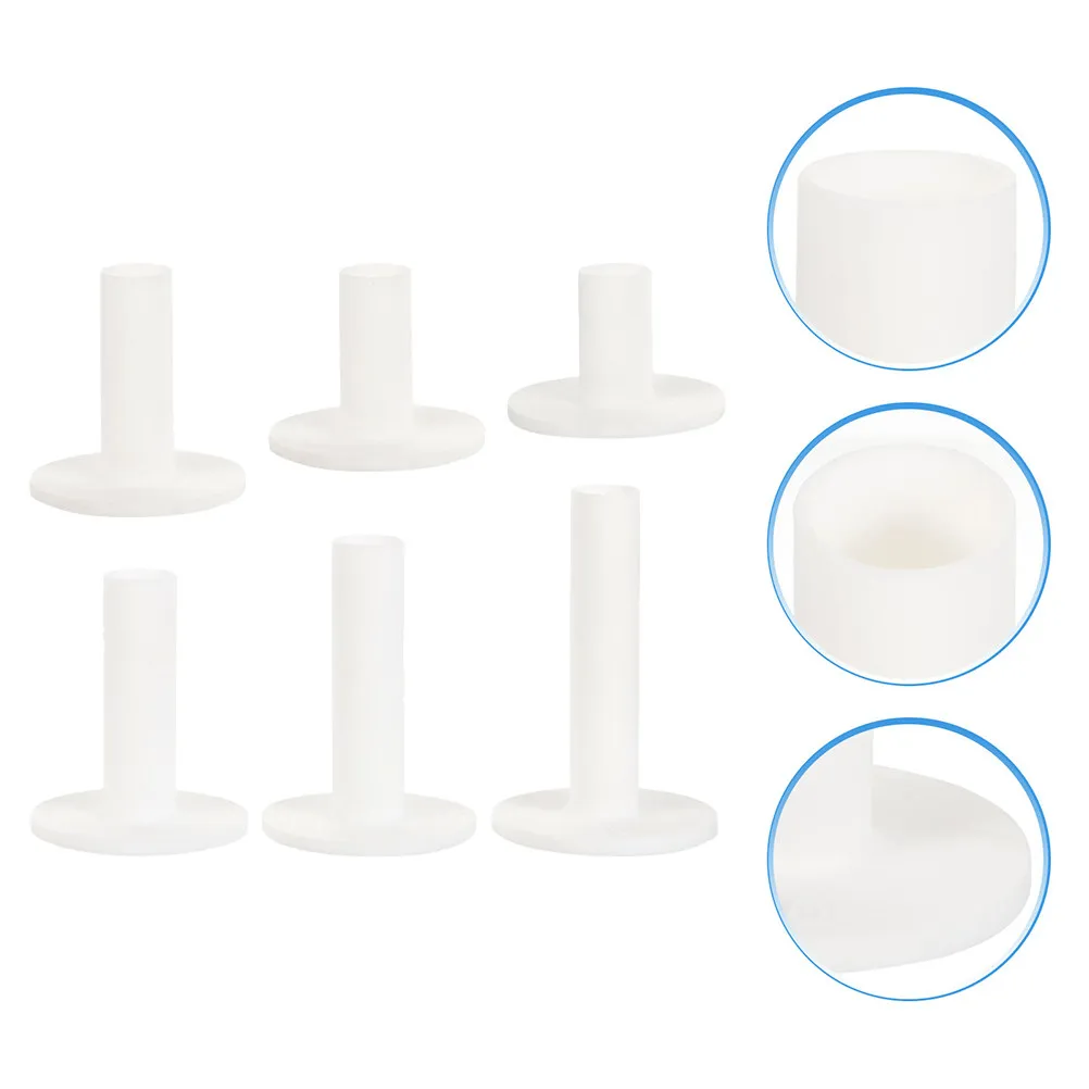6Pcs Golf Tee Holder Silicone Stable Compact Support Golf Ball Stand Practice Training Gear Golfs Balls Holder