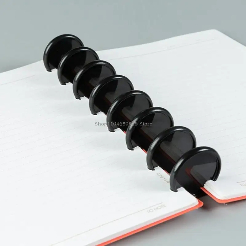 Discos enlace libro plástico 50 piezas anillos enlace redondos discboo para accesorios álbumes recortes