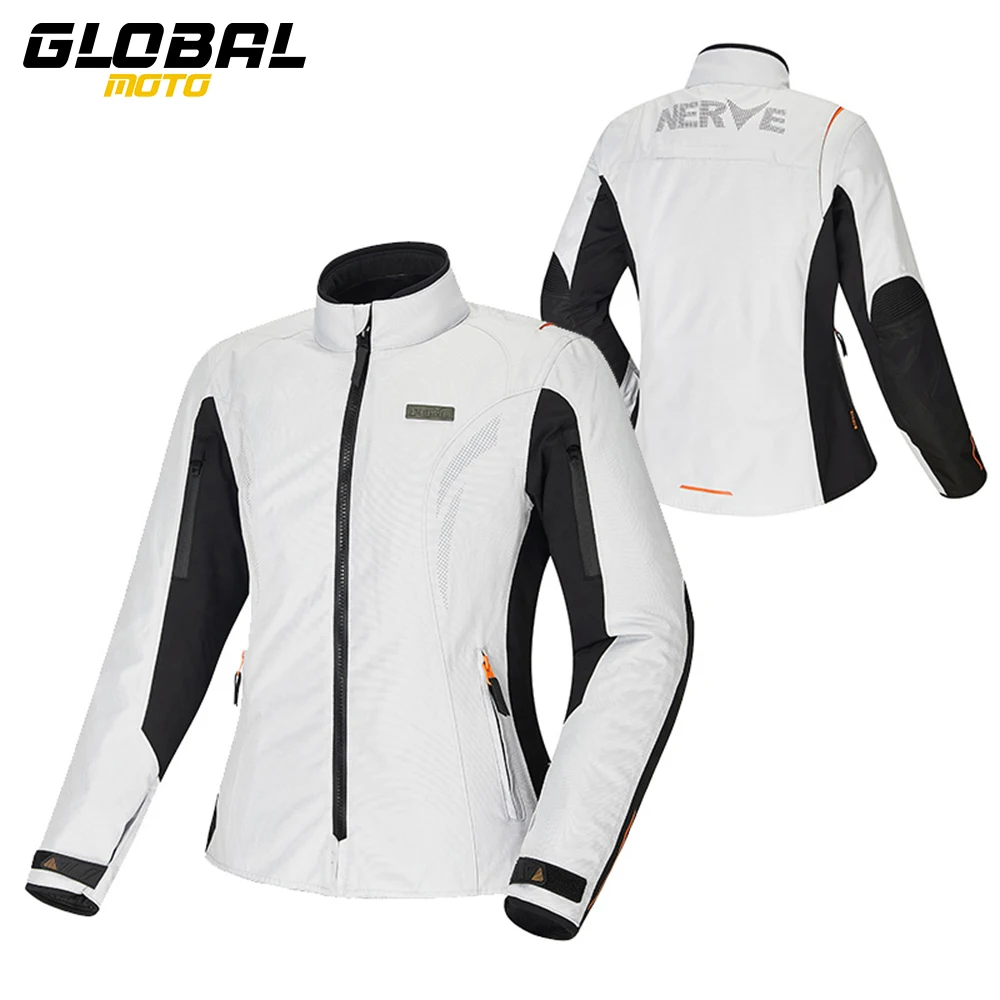 

Breathable Motorbike Jacket Windproof Women's Moto Riding Clothes Windproof Wear-resistant Motorcycle Protective Jacket