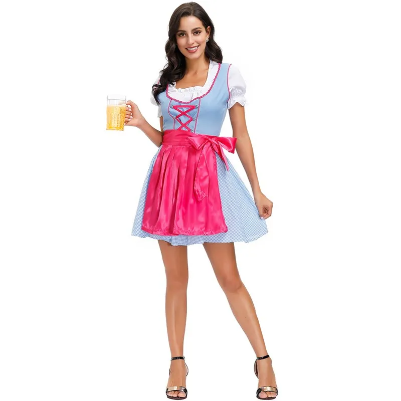 Disfraz de Dr loween para escenario de cerveza bávara, talla MXL, ropa de actuación étnica tradicional para mujer