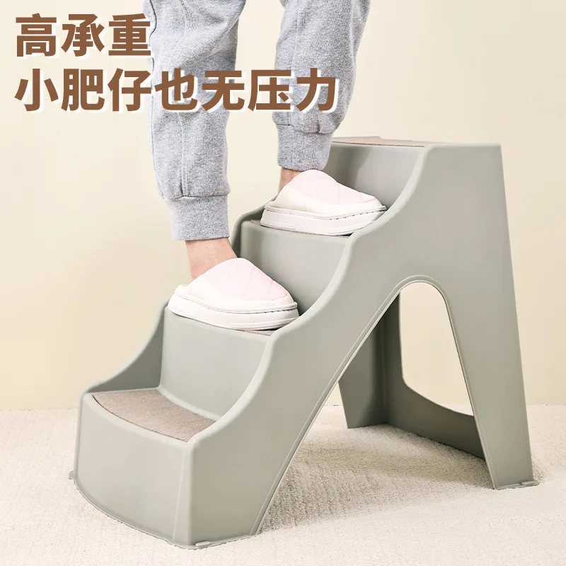 Non-slip pet stairs four steps to bed ladder small and medium dog elderly dog on sofa plastic ladder