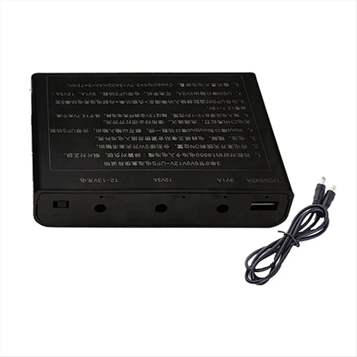 (ABGQ) UPS Power Supply Box USB 5V 9V 12V Output DIY 18650 Battery for DVR Wireless Router Modem