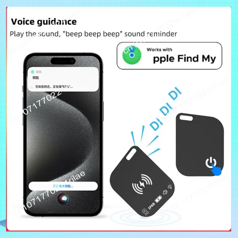 A17Z Wallet Tracker Card Wireless Charging Smart Tag IPX68 Waterproof Gps Locator Ultra Thin Tracker For  Find My Device