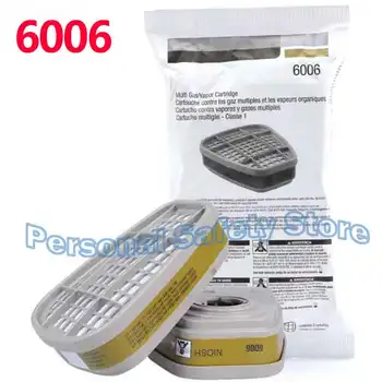 Cartucho Respirador 6006 Contra Gas Multi Vapores Orgánicos Gases Ácidos Amonia Metilamina O Formaldehído