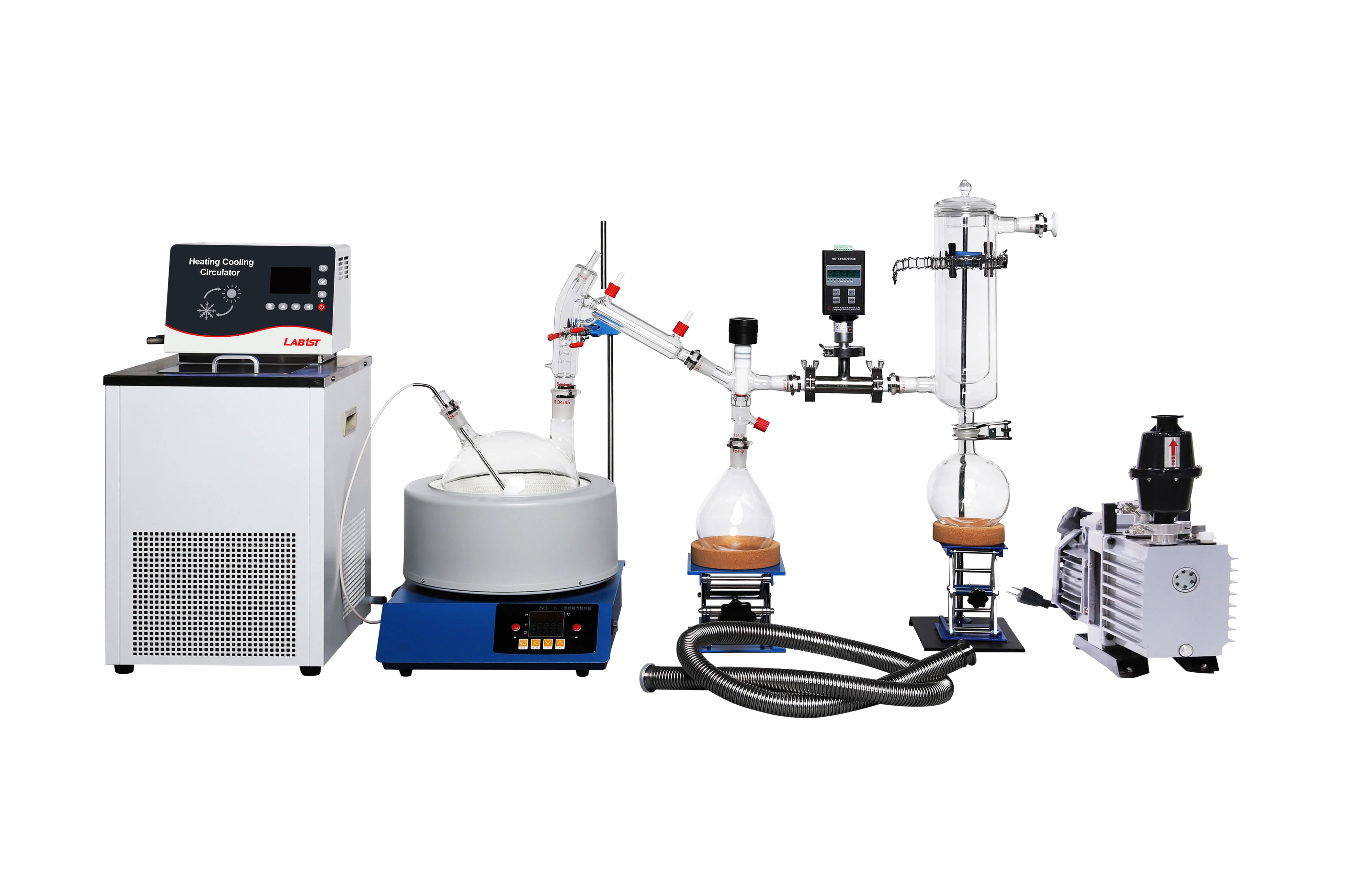 Lab1st 5L 10L 20l Short Path Distillation Kit with Display Magnetic Heating Mantle