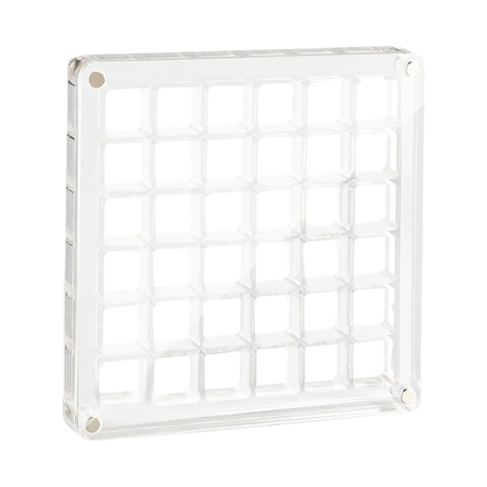 Acrylic Shell Display Box 36 Grids Square Shell Collectors,Gift Clear Shell Storage Container for Trinket Beads Jewelry