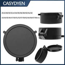 Inner Dia 25-69mm Lens Cover Cap Scope Lens Cover Flip Spring Up Lens Dust Cover Protection Cap Caliber Riflescopes For Hunting