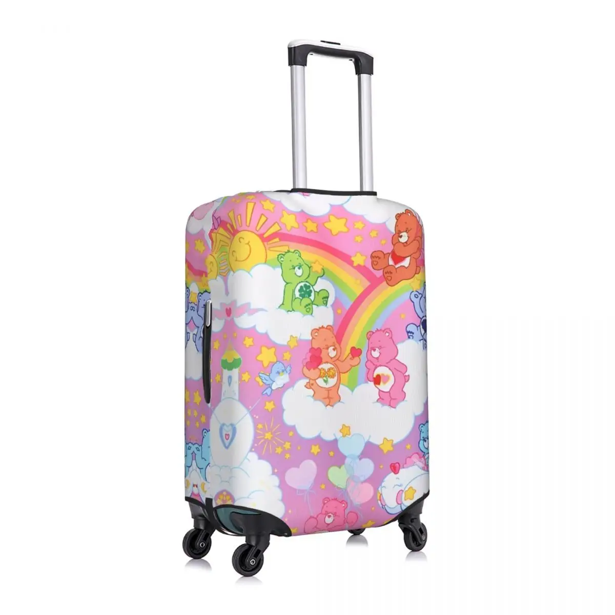 Cartoon Care Bears Suitcase Cover Animal Travel Protection Flight Strectch Luggage Accesories