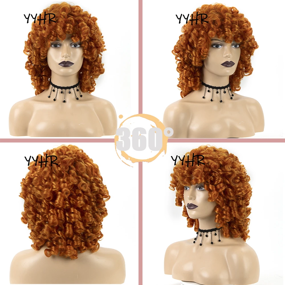 Synthetic Afro Kinky Curly Natural Curly Short Purple Mechanism Wig Applicable To African Black Women's Parties And Role Plays