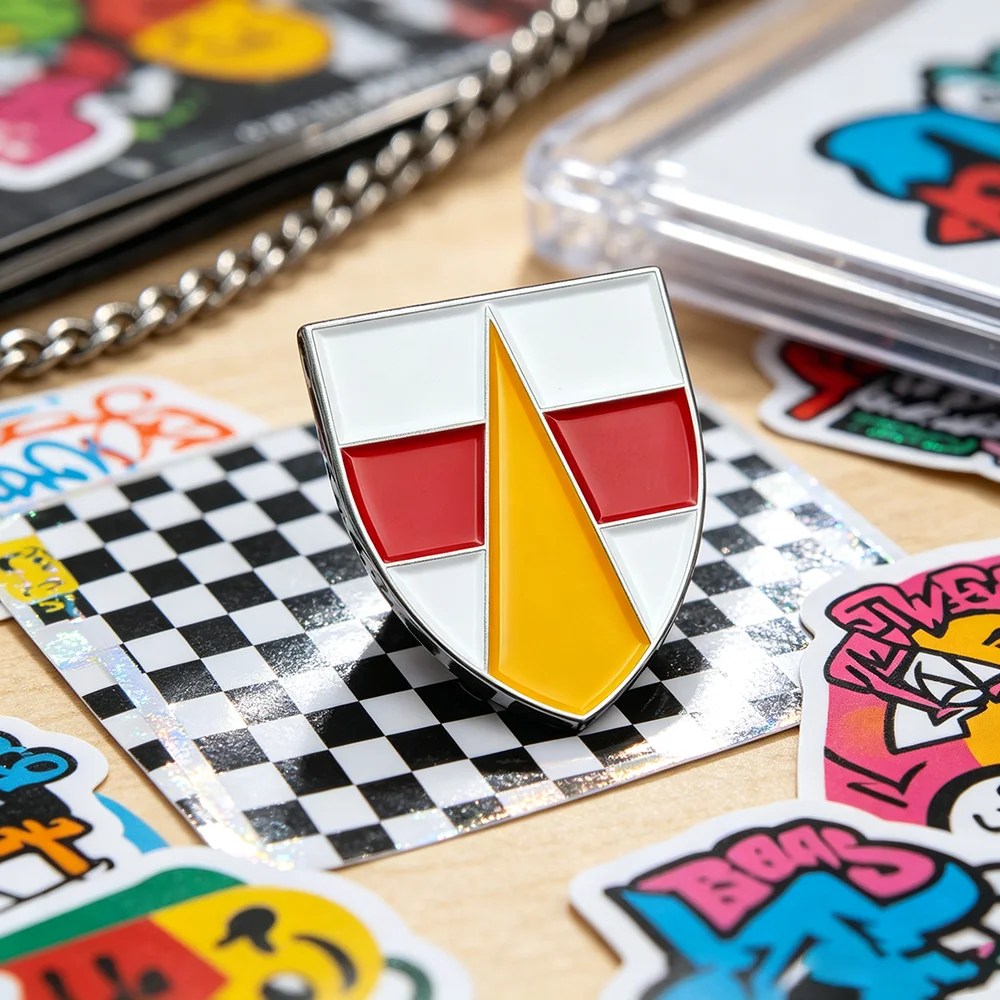 Kingdom Come Deliverance Skalitz Family Crest Enamel Pin Shield Emblem Lapel Brooch Badge Game Collection Backpack Decor Gift