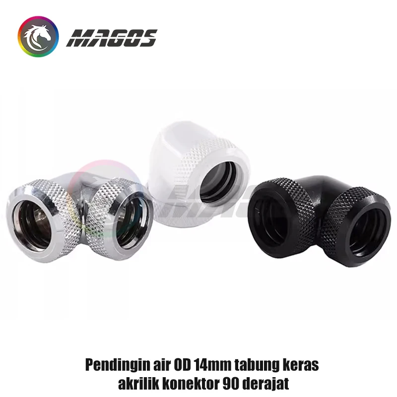 Hard Tube Connector 90° Docking Adapter Fitting Removable For OD14mm Rigid Pipe Hand Compression Connecting,CO0211