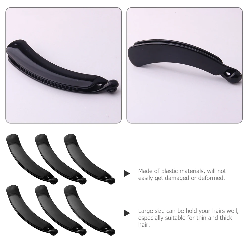 

6 шт., средства для вьющихся волос, парикмахерские зажимы, аксессуары, зажимы-бананы для женщин