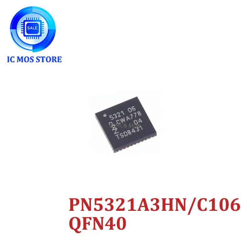 

1/5/10pcs PN532 PN5321A3HN/C106 QFN40 NFC/RFID Card reader chips