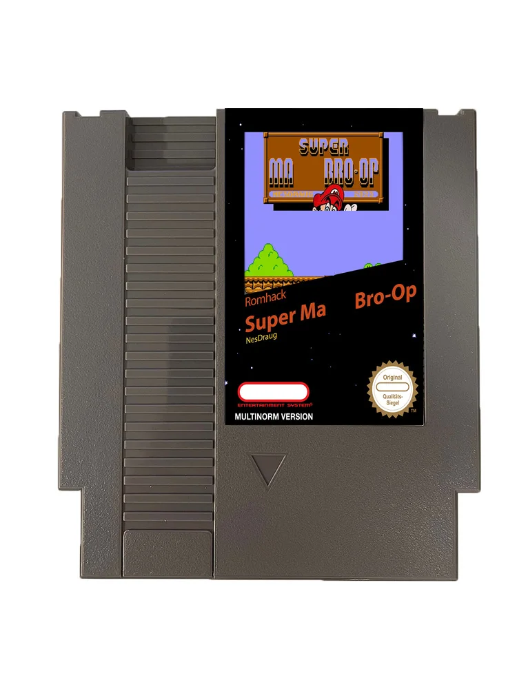 Super Ma Bro-op NES Rom Hack - 8 بت 72 دبابيس بطاقة الألعاب PAl/NTSC USA VERSION Game Cartridge لوحدة التحكم NES الكلاسيكية - اللغة الإنجليزية