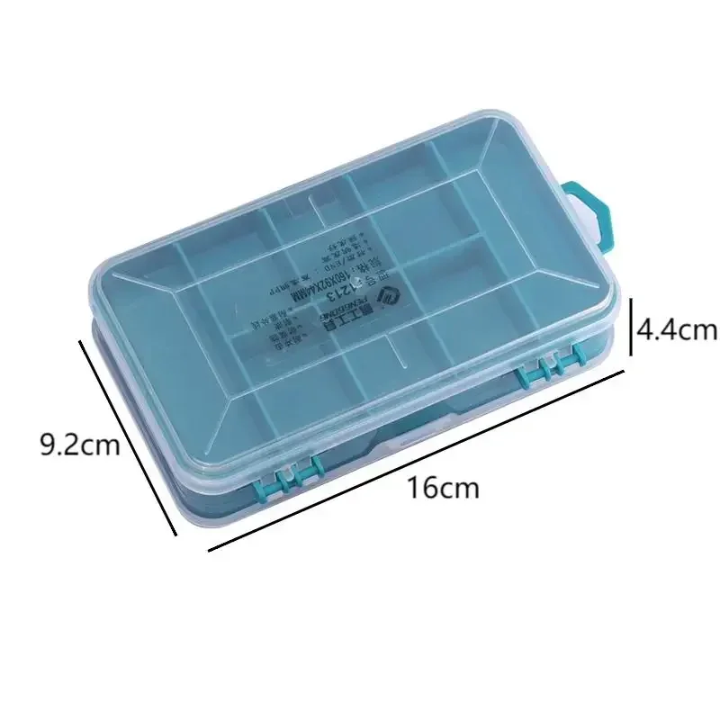 13 Grids Portable Screws Storage Box Double-Side Transparent Multifunctional Tool Case Hardware Accessories Plastic Boxes