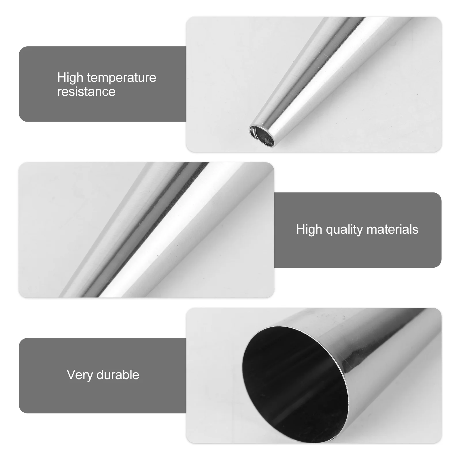 

12Pcs Stainless Steel Connoli Molds for Croissant Pastry Rolls Reusable Cylindrical Shaped Baking Tube Ideal for Desserts and