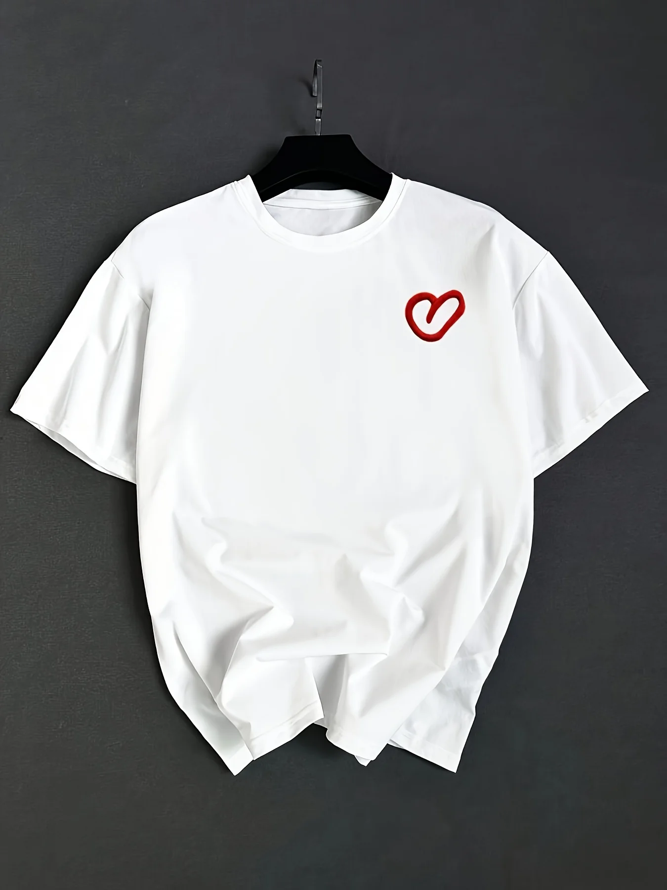 Where Is Love T-Shirt Summer Men's Tracksuit Crew Neck Short Sleeve Top Casual Breathable Sportswear Harajuku Fashion Streetwear