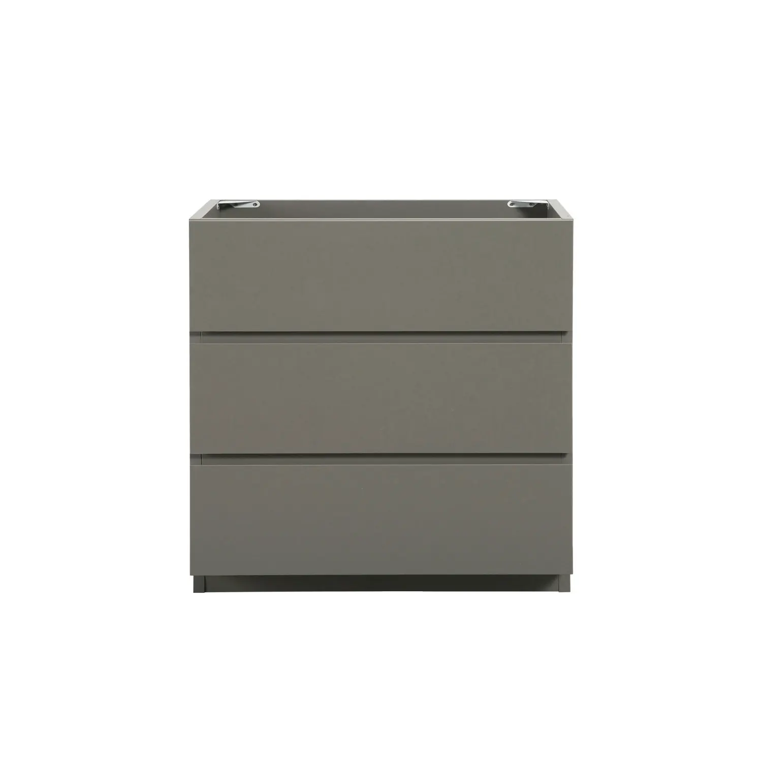 

Alice-30F-102,Floor cabinet WITHOUT basin,Gray color,With three drawers