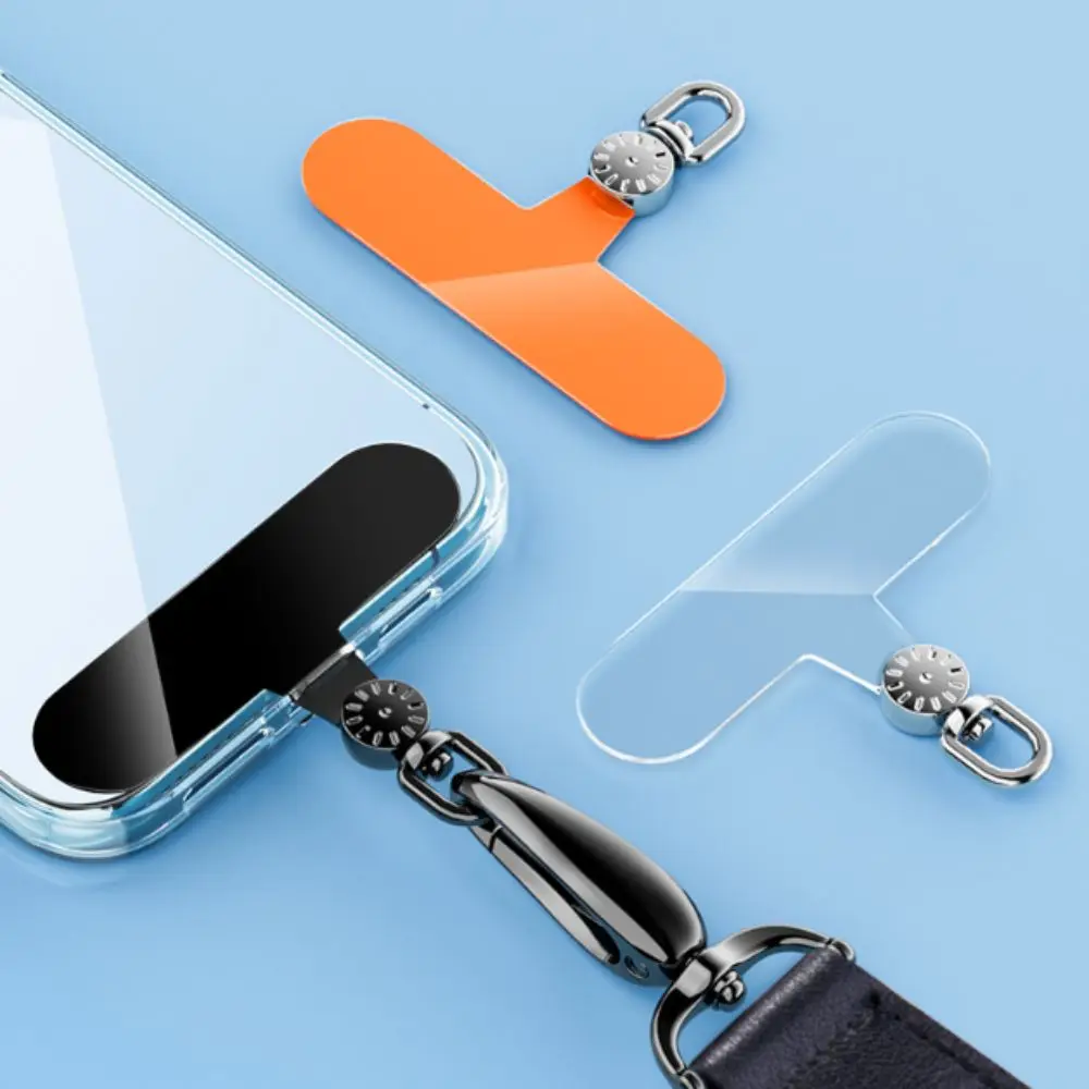 

360° Rotatable Phone Lanyard Gasket Hanging Cord Detachable Metal Phone Patch Snap Strap Durable Phone Card Clip Mobile Phone