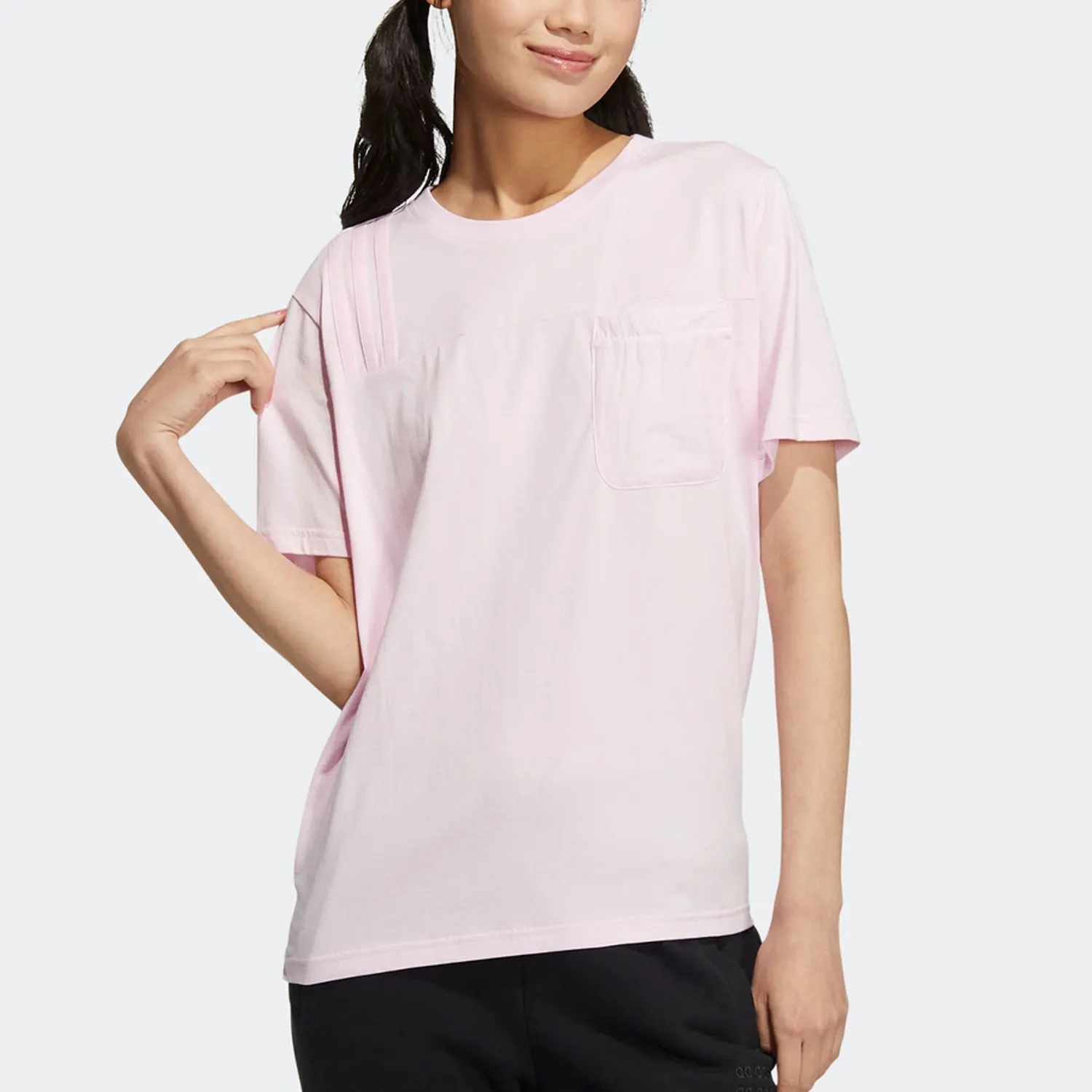 

Adidas Official Genuine Neo Women's Summer New Loose Breathable Short Sleeve T-Shirt HM2036