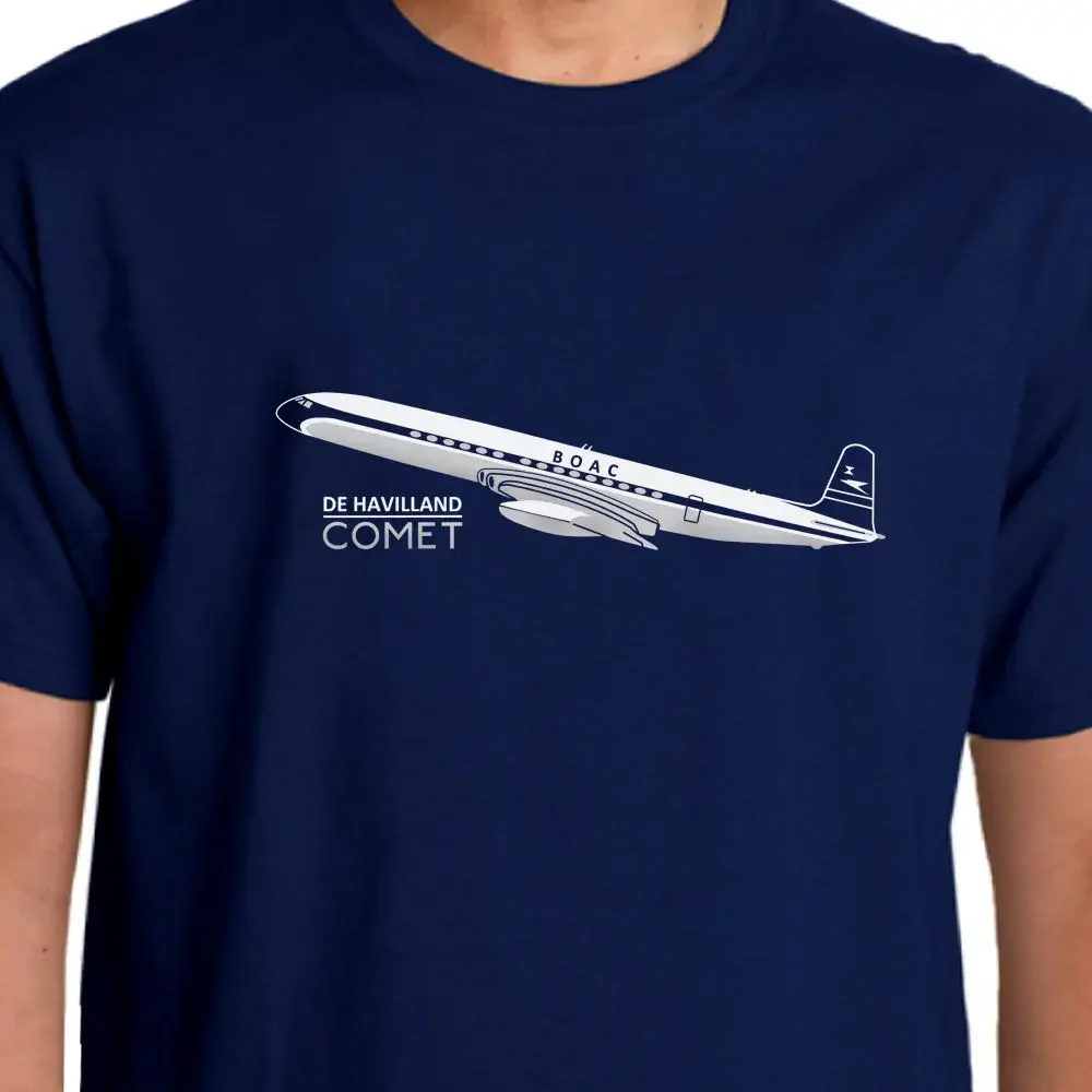 Hot Sale 100% Cotton Aero Classic Boac De Havilland Comet T-Shirt Summer Style Tee Shirt Custom Aldult Teen Unisex Unisex